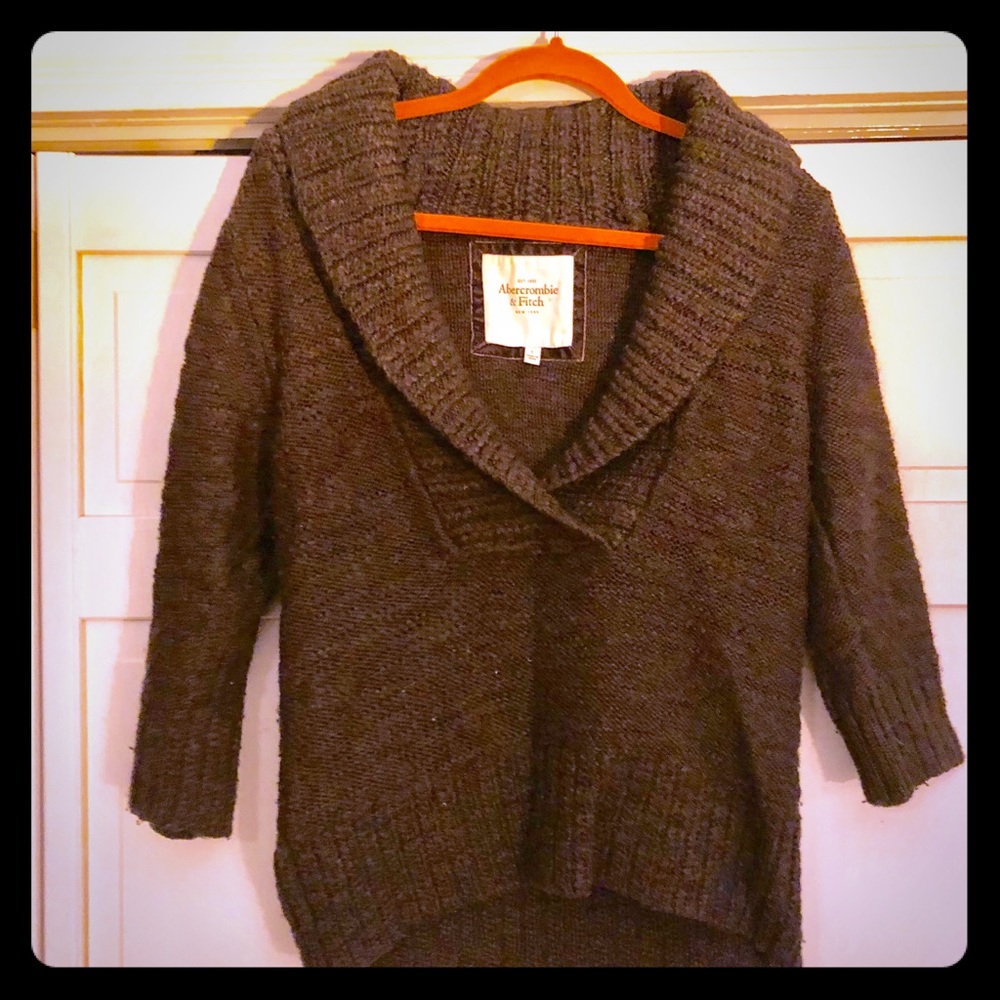 Shawl collar Abercrombie sweater